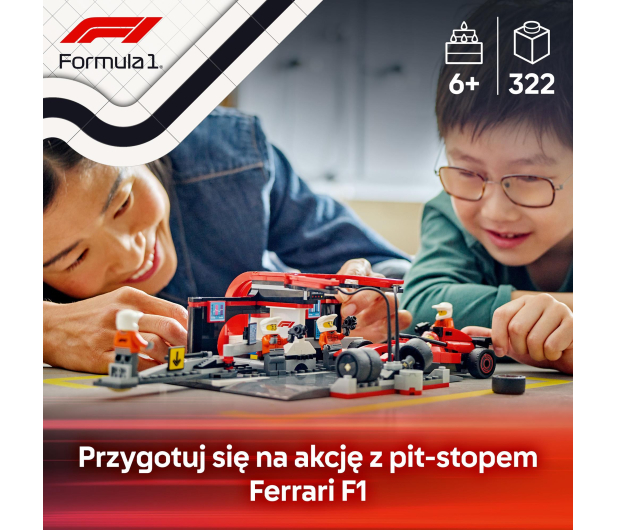 LEGO City 60443 F1® Pit stop i mechanicy z bolidem Ferrari - 1298083 - zdjęcie 4